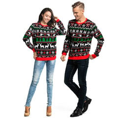 Рождественский свитер унисекс в черную полоску цена и информация | Свитера женские | pigu.lt