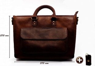 Кожаная сумка для ноутбука KYZER Boatswain ручной работы с диагональю 13 дюймов цена и информация | Женские сумки | pigu.lt