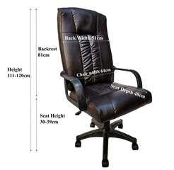Biuro kėdė Tots, juoda kaina ir informacija | Biuro kėdės | pigu.lt