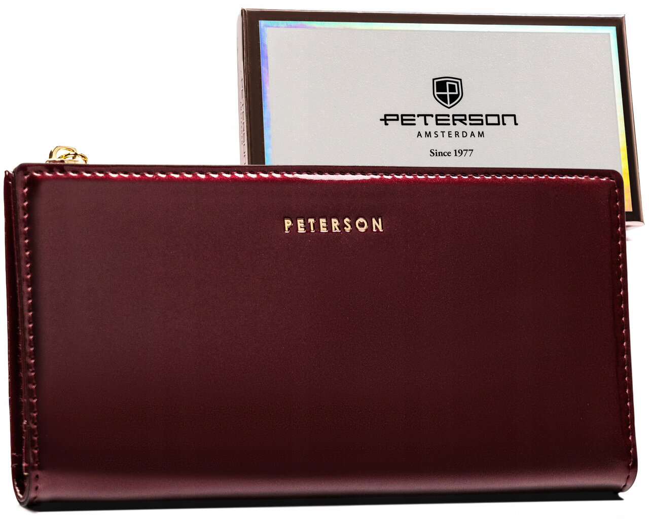 Moteriška piniginė Peterson, bordinės spalvos kaina ir informacija | Piniginės, kortelių dėklai moterims | pigu.lt