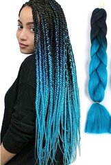 Sintetiniai plaukai WA8 Ombre, mėlynai juoda pynė цена и информация | Аксессуары для волос | pigu.lt