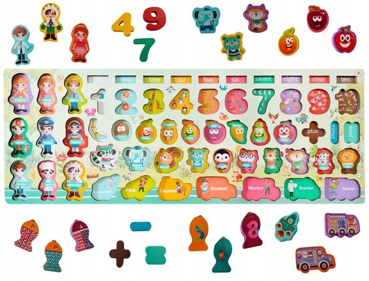 Montessori veiklos lenta Preschool Toys цена и информация | Lavinamieji žaislai | pigu.lt