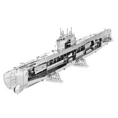 Metalinė dėlionė - konstruktorius Metal Earth German U-boat Type XXI 3D цена и информация | Конструкторы и кубики | pigu.lt