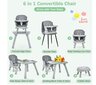Maitinimo kėdutė Costway 6in1 kaina ir informacija | Maitinimo kėdutės | pigu.lt