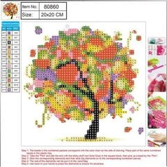 Deimantinė mozaika Art&Wine 5D Tree, 20x20 cm kaina ir informacija | Deimantinės mozaikos | pigu.lt