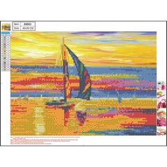 Алмазная мозаика 5D "Sailboat" 30x40cm цена и информация | Алмазная мозаика | pigu.lt