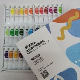 Akrilinių dažų rinkinys Maries, 36x35 ml. цена и информация | Piešimo, tapybos, lipdymo reikmenys | pigu.lt