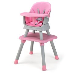 Детский стульчик 6 в 1 Costway цена и информация | Стульчики для кормления | pigu.lt