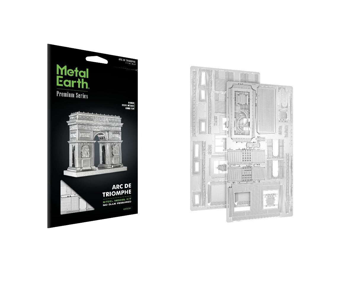 Metalinė dėlionė - konstruktorius Metal Earth Premium Series Arc de Triomphe 3D kaina ir informacija | Konstruktoriai ir kaladėlės | pigu.lt