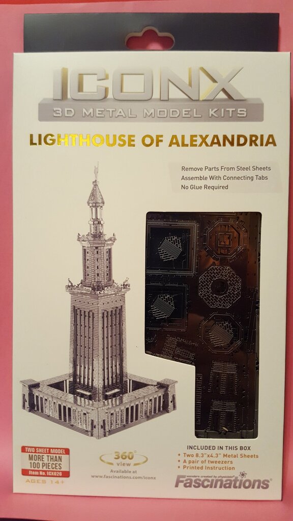 3D metalinė dėlionė Metal Earth Premium Series Lighthouse of Alexandria kaina ir informacija | Dėlionės (puzzle) | pigu.lt