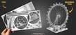 Metalinė dėlionė - konstruktorius Metal Earth Premium Series London Eye 3D kaina ir informacija | Konstruktoriai ir kaladėlės | pigu.lt