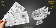 Metalinė dėlionė - konstruktorius Metal Earth Premium Series Millennium Falcon 3D kaina ir informacija | Konstruktoriai ir kaladėlės | pigu.lt