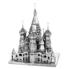 Metalinė dėlionė - konstruktorius Metal Earth Premium Series Saint Basil's Cathedral 3D kaina ir informacija | Konstruktoriai ir kaladėlės | pigu.lt