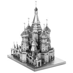 Metalinė dėlionė - konstruktorius Metal Earth Premium Series Saint Basil's Cathedral 3D kaina ir informacija | Konstruktoriai ir kaladėlės | pigu.lt