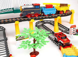 Elektrinis traukinys su lenktynių trasa kaina ir informacija | Žaislai berniukams | pigu.lt