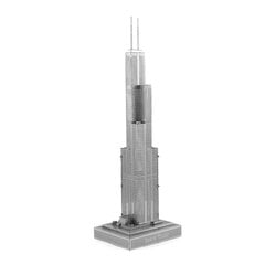 Metalinė dėlionė - konstruktorius Metal Earth Premium Series Sears Tower 3D kaina ir informacija | Konstruktoriai ir kaladėlės | pigu.lt