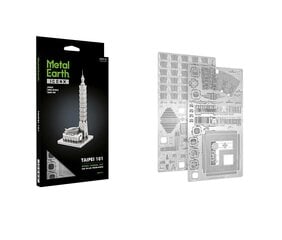 Metalinė dėlionė - konstruktorius Metal Earth Premium Series Taipei 101 3D kaina ir informacija | Konstruktoriai ir kaladėlės | pigu.lt