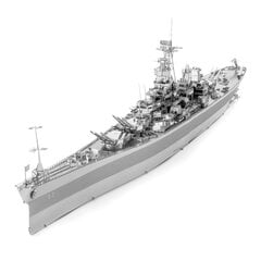 Metalinė dėlionė - konstruktorius Metal Earth Premium Series USS Missouri 3D цена и информация | Конструкторы и кубики | pigu.lt