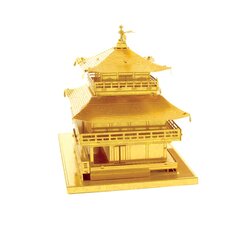 Metalinė dėlionė - konstruktorius Metal Earth Kinkaku-ji Gold 3D kaina ir informacija | Konstruktoriai ir kaladėlės | pigu.lt