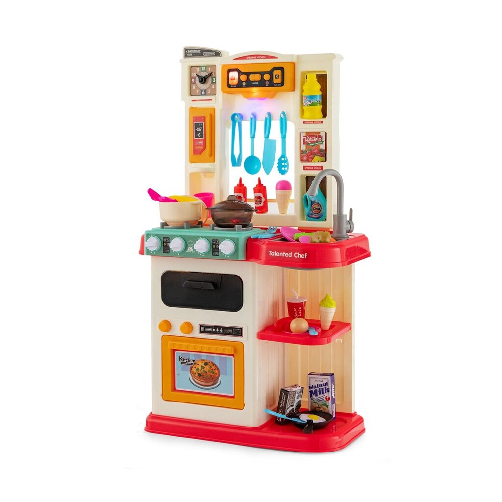 Žaislinė virtuvėlė su priedais Costway цена и информация | Žaislai mergaitėms | pigu.lt