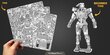 Metalinė dėlionė - konstruktorius Metal Earth Marvel War Machine 3D kaina ir informacija | Konstruktoriai ir kaladėlės | pigu.lt