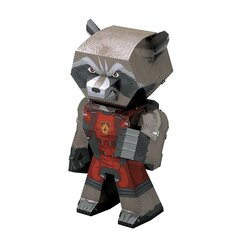 Metalinė dėlionė - konstruktorius Metal Earth Marvel Guardians of the Galaxy Rocket 3D kaina ir informacija | Konstruktoriai ir kaladėlės | pigu.lt