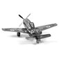 Metalinė dėlionė - konstruktorius Metal Earth Mustang P-51 3D kaina ir informacija | Konstruktoriai ir kaladėlės | pigu.lt