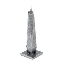 Metalinė dėlionė - konstruktorius Metal Earth One World Trade Center 3D цена и информация | Конструкторы и кубики | pigu.lt