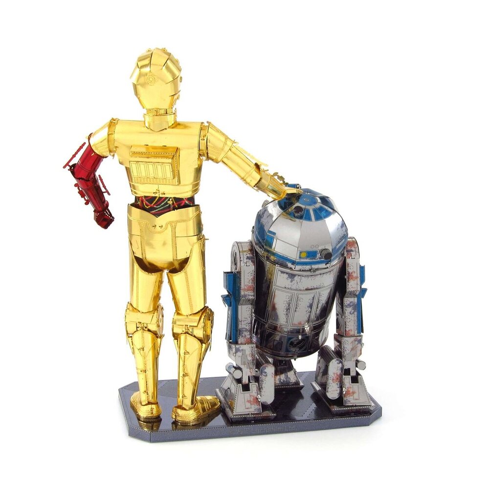 Metalinė dėlionė - konstruktorius Metal Earth Star Wars R2-D2 & C-3PO, Gift Box 3D цена и информация | Konstruktoriai ir kaladėlės | pigu.lt