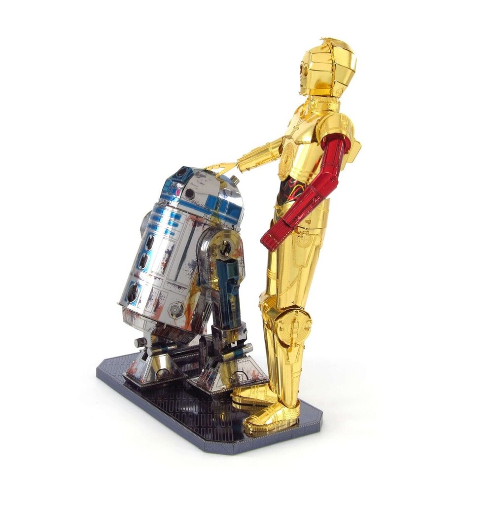 Metalinė dėlionė - konstruktorius Metal Earth Star Wars R2-D2 & C-3PO, Gift Box 3D цена и информация | Konstruktoriai ir kaladėlės | pigu.lt