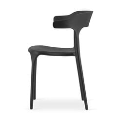 2-ių kėdžių komplektas Leobert Ulme, juodas kaina ir informacija | Virtuvės ir valgomojo kėdės | pigu.lt