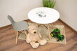 2-ių vaikiškų kėdžių komplektas Leobert Zubi, rudas/pilkas kaina ir informacija | Vaikiškos kėdutės ir staliukai | pigu.lt