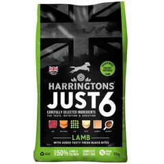 Harringtons Just 6 šunims su ėriena, 12kg kaina ir informacija | Sausas maistas šunims | pigu.lt