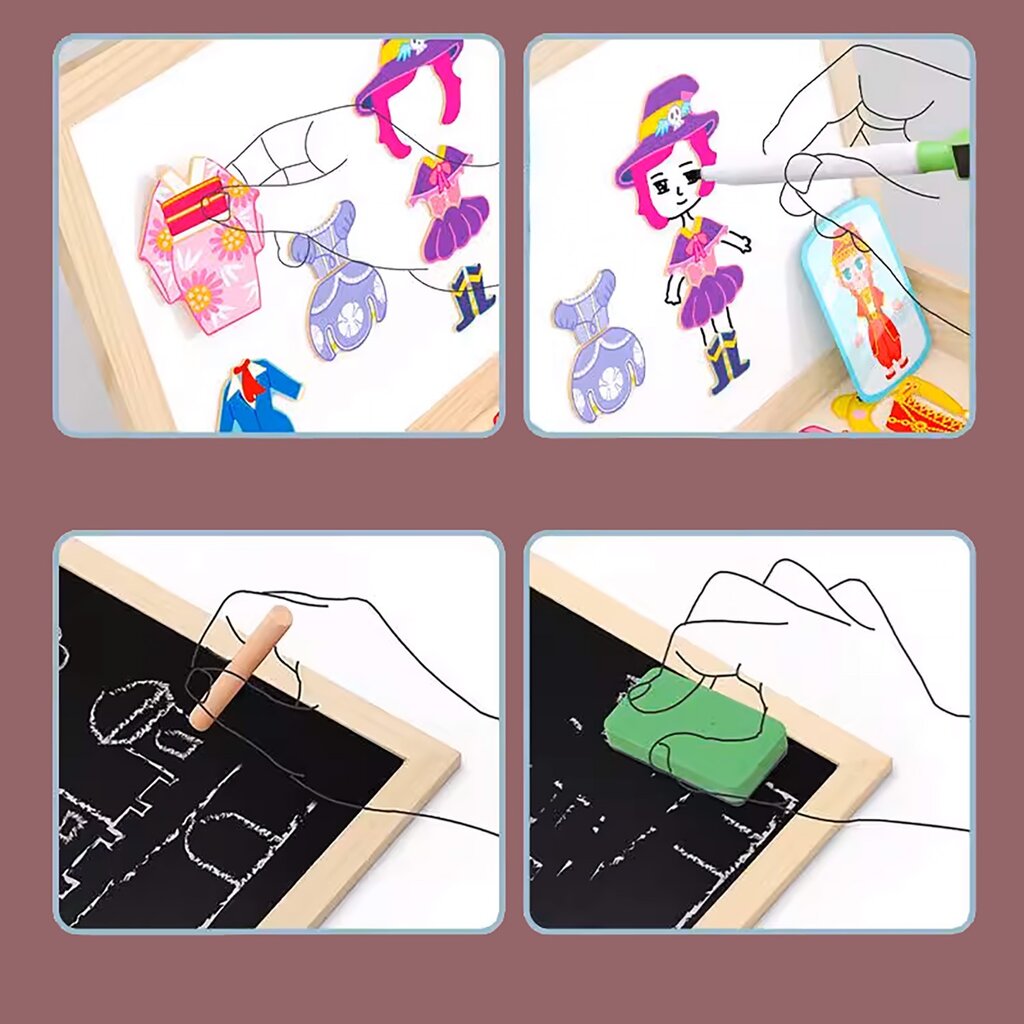 Magnetinė lenta - dėlionė Montessori kaina ir informacija | Dėlionės (puzzle) | pigu.lt