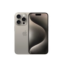 Apple iPhone 15 Pro 15,5 cm (6.1") Dviguba SIM jungtis iOS 17 5G C tipo USB 128 GB Titanas цена и информация | Мобильные телефоны | pigu.lt