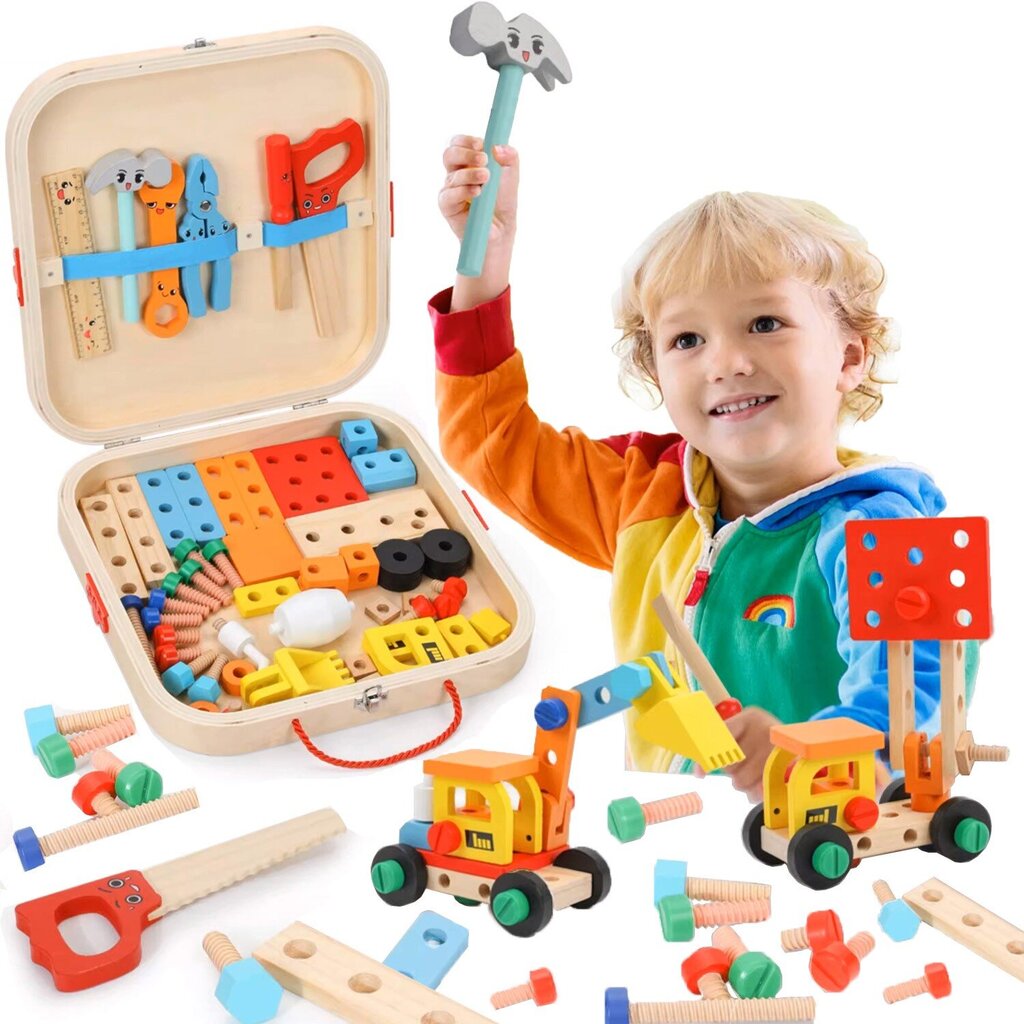 Medinių įrankių rinkinys kaina ir informacija | Žaislai berniukams | pigu.lt