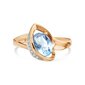 Auksinis žiedas su brangakmeniu moterims kaina ir informacija | Žiedai | pigu.lt