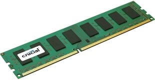 Crucial 8GB 1600MHz PC14900 DDR3 CL11 UDIMM CT102464BD160B kaina ir informacija | Operatyvioji atmintis (RAM) | pigu.lt