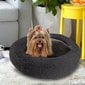 Ilgas pliušinis šuns guolis, 60 cm, pilkas цена и информация | Guoliai, pagalvėlės | pigu.lt