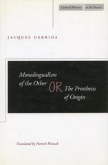 Monolingualism of the Other: or, The Prosthesis of Origin kaina ir informacija | Užsienio kalbos mokomoji medžiaga | pigu.lt