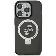 Karl Lagerfeld KLHMN61HMRSKCK iPhone 11 | Xr 6.1" czarny|black hardcase Ring Stand Karl&Choupettte MagSafe цена и информация | Чехлы для телефонов | pigu.lt