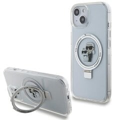 Karl Lagerfeld KLHMP14SHMRSKCH iPhone 14 | 15 | 13 6.1" biały|white hardcase Ring Stand Karl&Choupettte MagSafe цена и информация | Чехлы для телефонов | pigu.lt