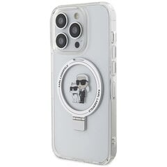 Karl Lagerfeld KLHMP14XHMRSKCH iPhone 14 Pro Max 6.7" biały|white hardcase Ring Stand Karl&Choupettte MagSafe цена и информация | Чехлы для телефонов | pigu.lt