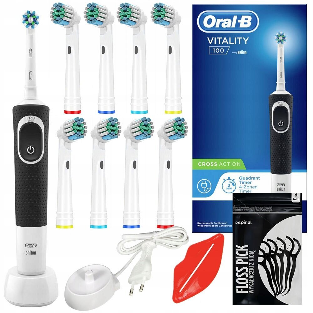 Oral-B 100 kaina ir informacija | Elektriniai dantų šepetėliai | pigu.lt