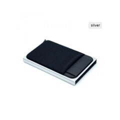 Алюминиевый тонкий кошелек Rfid Card Case Silver 796678 цена и информация | Женские кошельки, держатели для карточек | pigu.lt