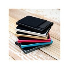 Алюминиевый тонкий кошелек Rfid Card Case Black 796675 цена и информация | Женские кошельки, держатели для карточек | pigu.lt