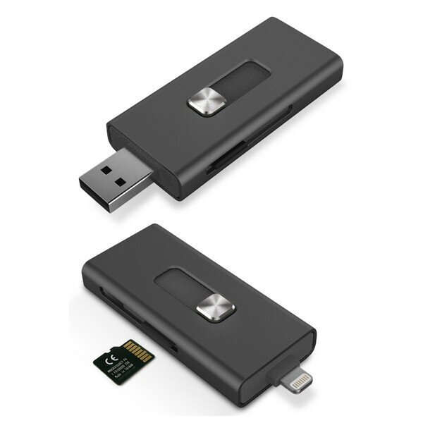 Kortelių skaitytuvas Ksix Micro SD kaina ir informacija | Adapteriai, USB šakotuvai | pigu.lt