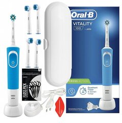 Oral-B 100 kaina ir informacija | Elektriniai dantų šepetėliai | pigu.lt