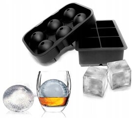 Форма для кубиков льда Кубики и шарики большие цена и информация | Кухонная утварь | pigu.lt