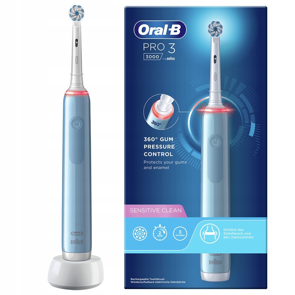 Oral-B Pro 3 3000 цена и информация | Elektriniai dantų šepetėliai | pigu.lt